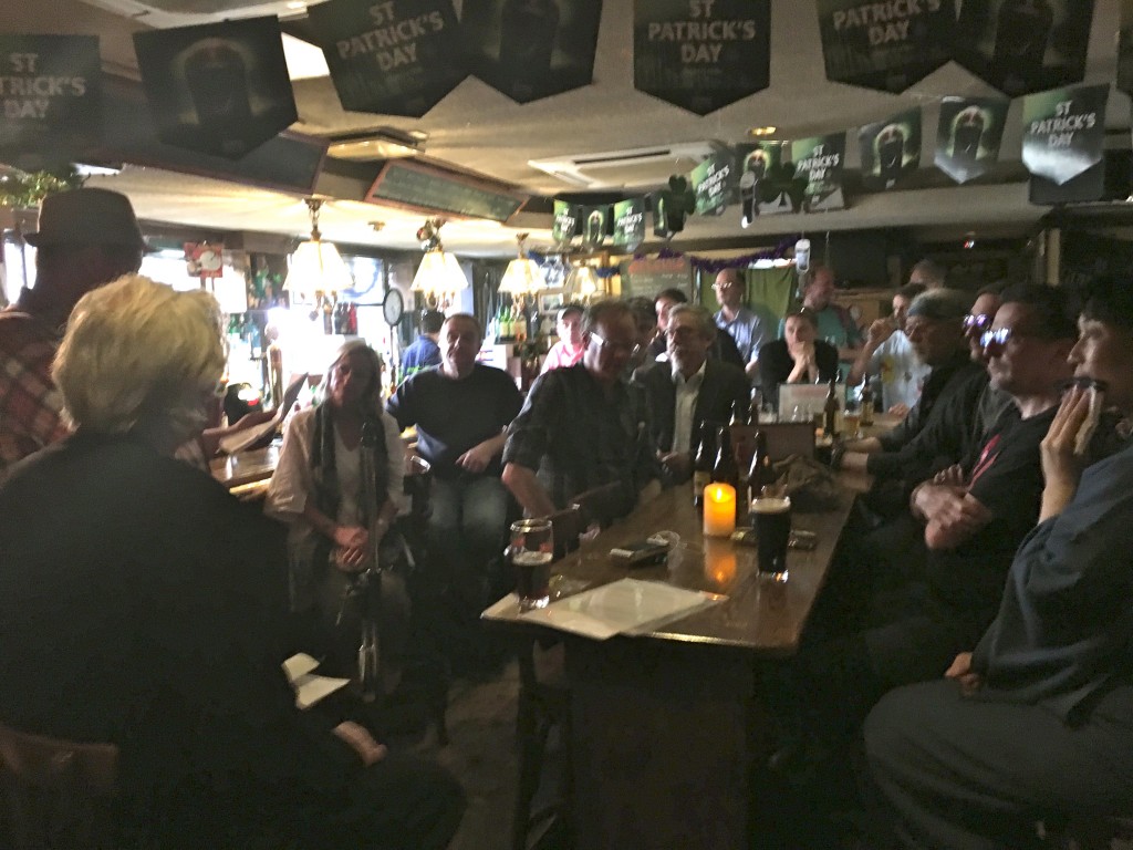 The audience listening intently to one of Robert's many anecdotes